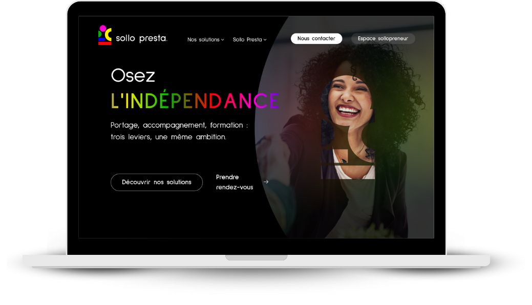 Aperçu du site Sollo Presta